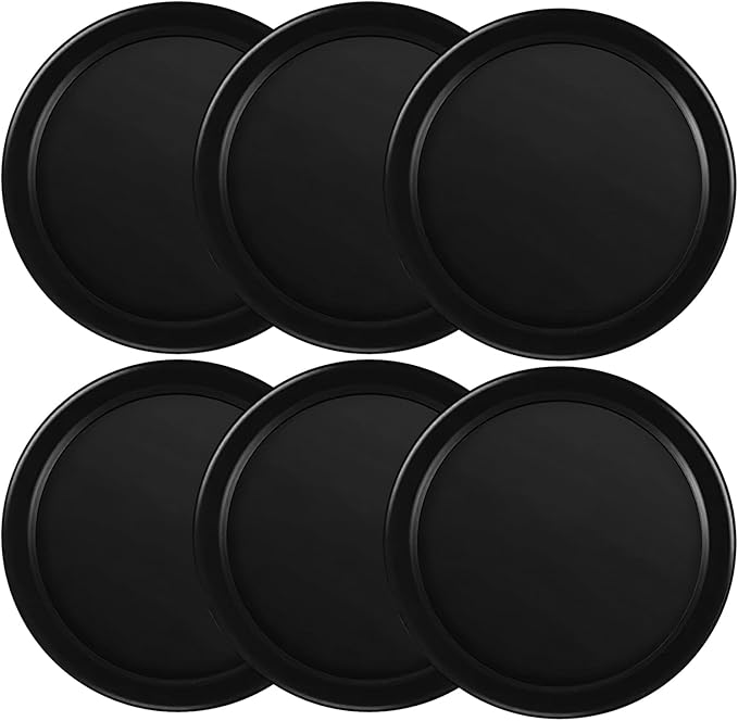 Coopay 3 1/4 Inches Air Hockey Pucks 6 Pack Full Size Heavy Replacement Pucks for Game Tables Equipment Accessories