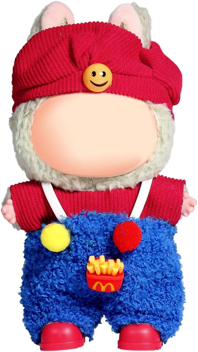AICase for 17cm Doll Clothes/Outfit,Clothing Set for 17cm Doll,3 Piece Set Hat Clothing,Boys and Girls Stylish Adorable Clothes Accessories_10