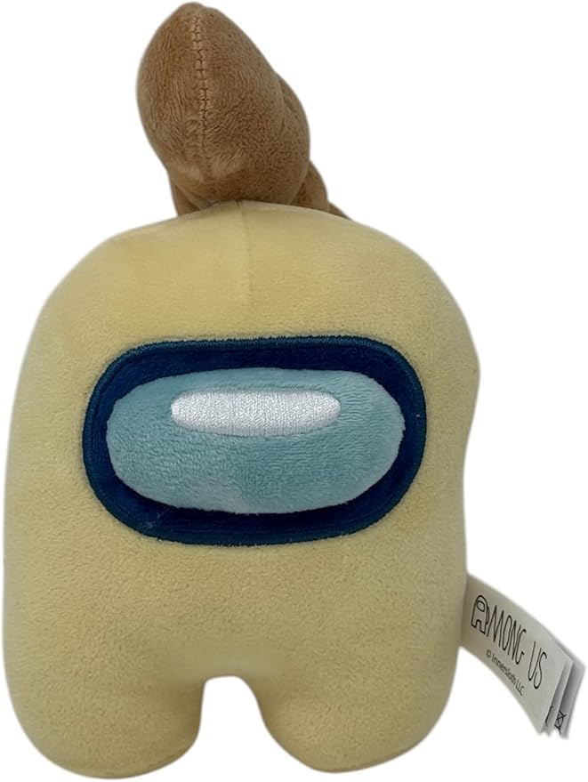Just Toys Among US 6″ Plush – Banana Yellow w/Baguette | Officially Licensed Crewmate Toy | Soft & Collectible Gaming Plushie