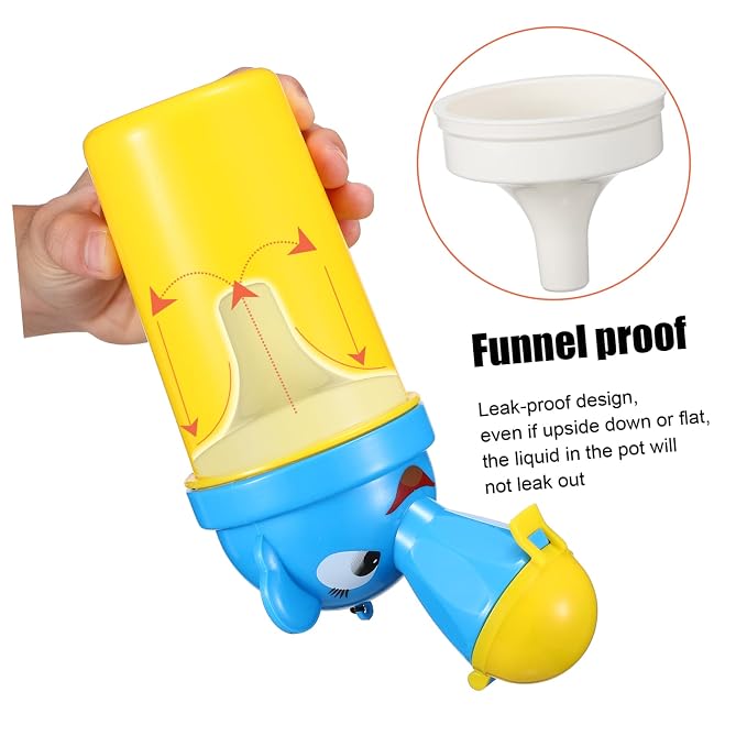 TOYANDONA Portable Travel Urinal for Toddlers Compact Lightweight Pee Training Potty Material for Camping Car Trips Boy Girl Emergency Toilet