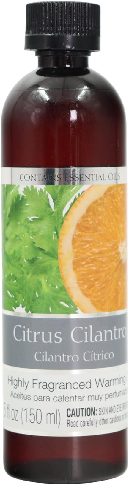 Hosley Set of 2 Citrus Cilantro Fragrance Warming Oils 5 Ounce Ideal Gift for Weddings Spa Reiki Meditation Bathroom Settings P1