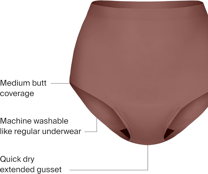 KNIX Super Leakproof High Rise Period Underwear for Women, Machine Washable, Reusable (1 Pack)