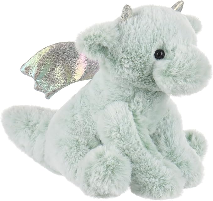 Apricot Lamb Toys Plush Green Plush Dragon Dinosaur Stuffed Animal Soft Cuddly Perfect for Child 8 Inches
