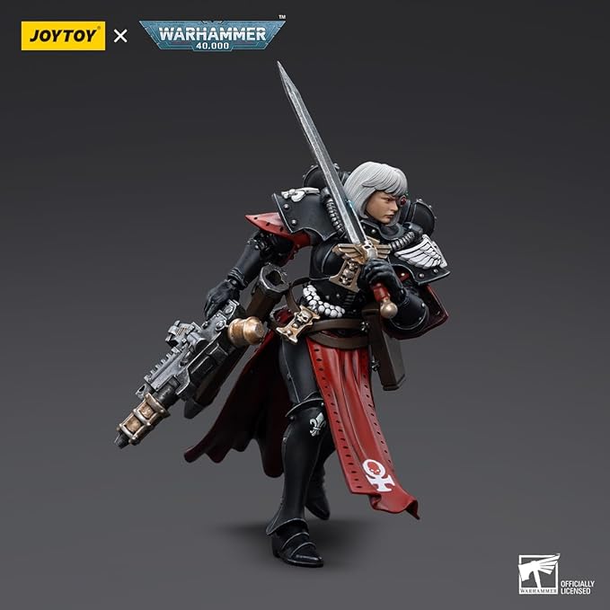 JOYTOY 1/18 Action Figures - Warhammer 40,000 Adepta Sororitas Battle Sister Sister Superior Kassia - 4‘’,Classic Character,Collectible,Age 15 and Above