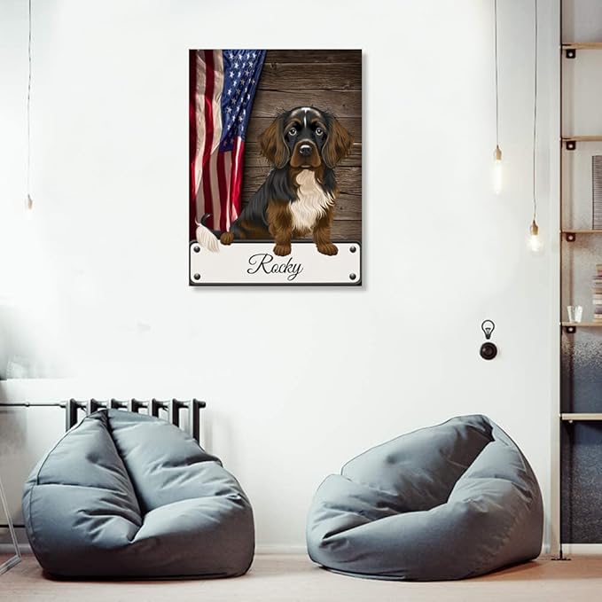 Custom Wooden Jigsaw Puzzles with Your Dog's Name on Small Munsterlander Art Print - 300 500 1000PCS Puzzles Game and Home Wall Decor