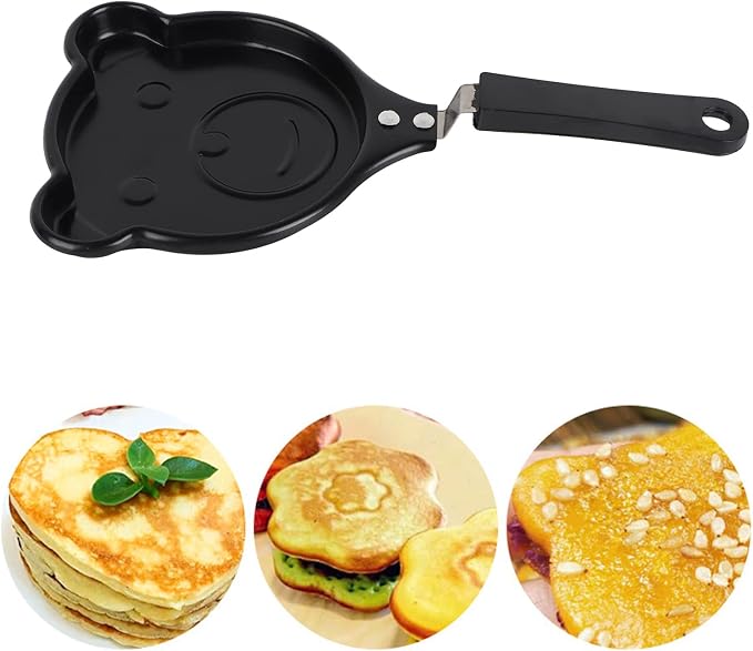 Topyond Mini Nonstick Egg Frying Pan Place Pan Innovative Korean Breakfast | Mini Nonstick Egg Frying Pan Place Pan Innovative Korean Breakfast Pot DIY Mini Egg Pan Breakfast Single Omelette Pan