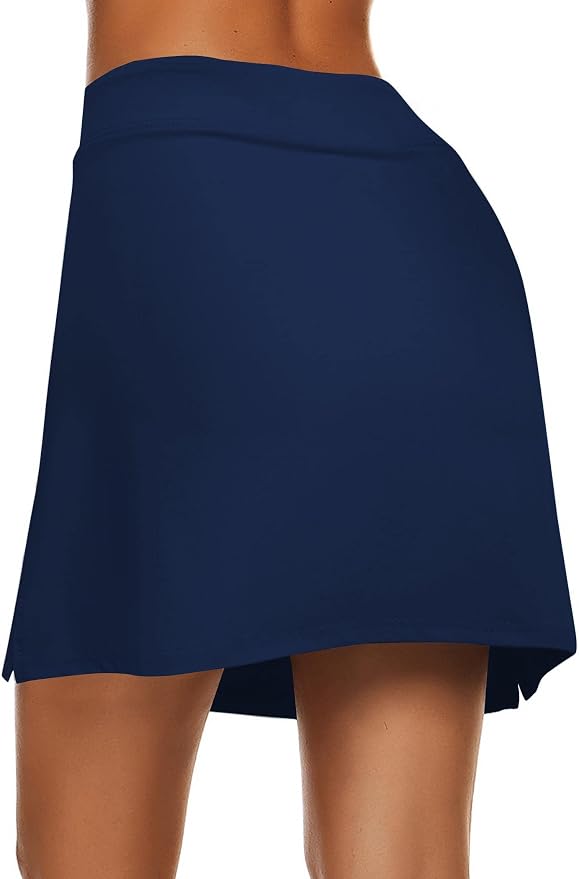 Ekouaer Women's Active Performance Skort Lightweight Skirt for Golf Tennis | Built-in Shorts, A Line, High Waisted, Tummy Control, Pickleball, Running, Workout, Sports, Skorts for Woman
