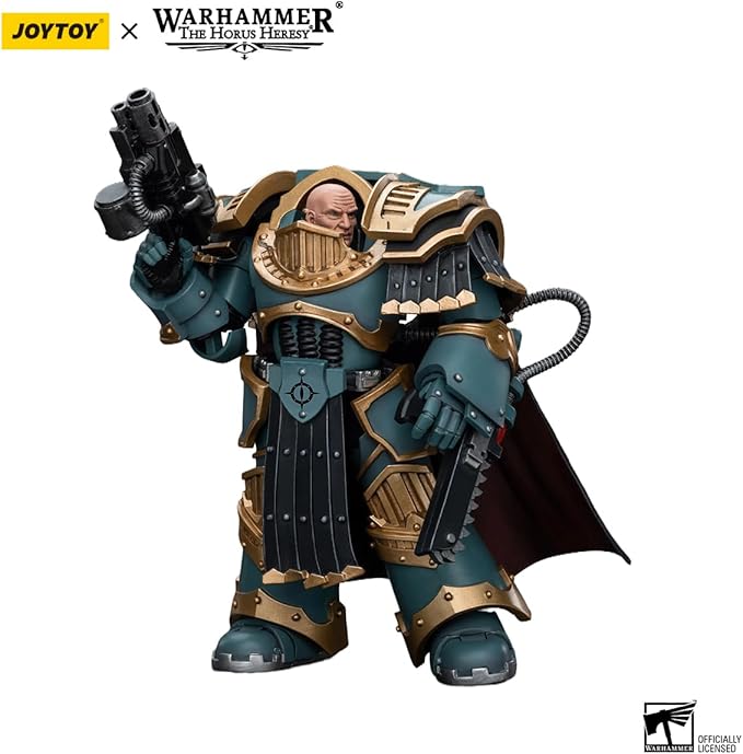 Joytoy Warhammer The Horus Heresy Sons of Horus 1:18 Action Figure Mecha Joy Toy Legion Praetor in Cataphractii Terminator Armour Collection Model Anime 4.9 inch