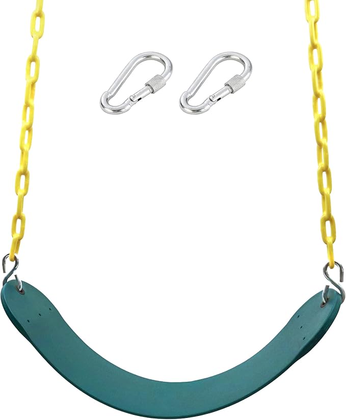 Heavy Duty 66 Inches Chain Plastic Coated Swing Seat Replacement Swing Set Accessories Outdoor
