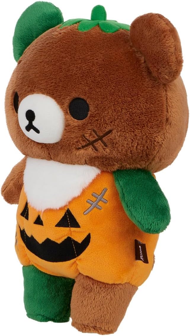 San-X Original Rilakkuma Halloween Monster Series Plush - 13" Pumpkin Chairoikoguma