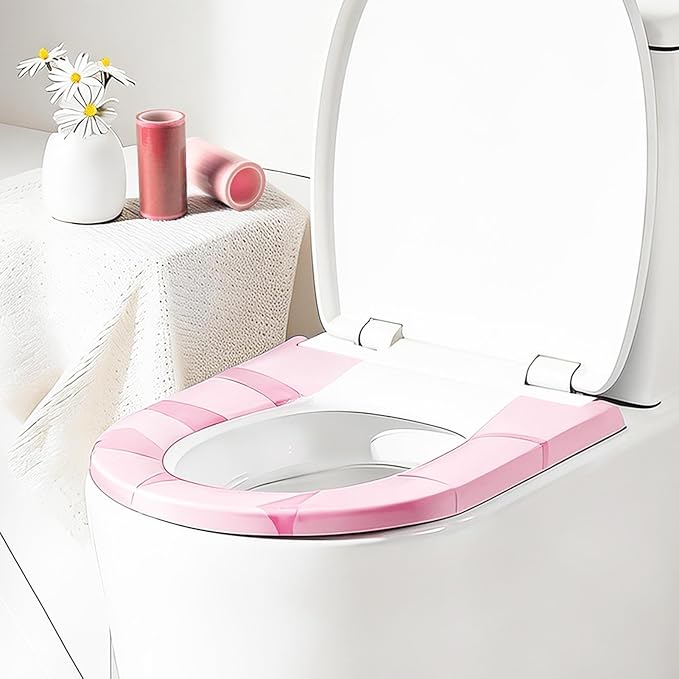 Toilet Seat Covers, Hygiene Bathroom Liners Roll, 1 Roll, Potty Cover Sheets, Dísposable Toilet Liners, Travel Bathroom Seat Cover, for Public Use, Travel Use
