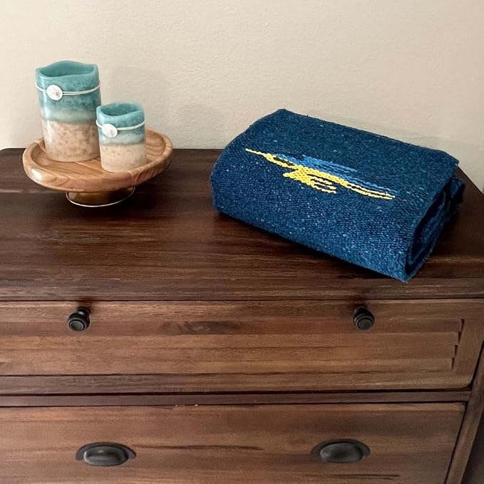 Open Road Goods Mexican Thunderbird Yoga Blanket, Handwoven Throw for Yoga, Meditation, and Home Décor – Versatile Blanket for Beach, Picnic, Camping, or Outdoor Use