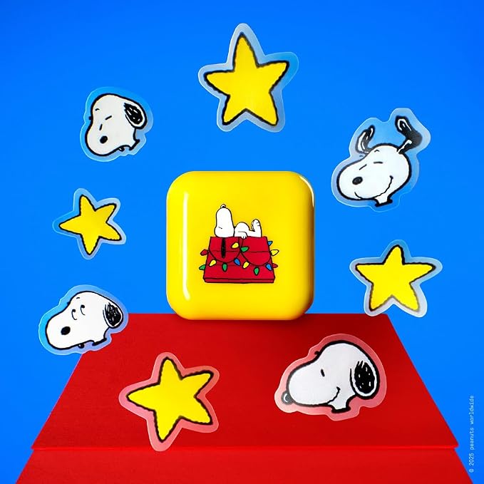 Starface Hydro-Star Pimple Patches + Big Sleepy Snoopy Compact, Absorb Fluid and Reduce Redness, Hydrocolloid, Vegan and Cruelty-Free Skincare (32 Count)