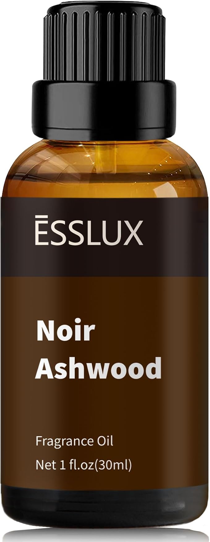 Fragrance Oil, ESSLUX Noir Ashwood Large Single Essential Oil 30ml, Vanilla Aroma Candle Making Scents, Middle Eastern Scented Oils for Home for Diffuser, Massage, Soap, Perfume, Humidifier