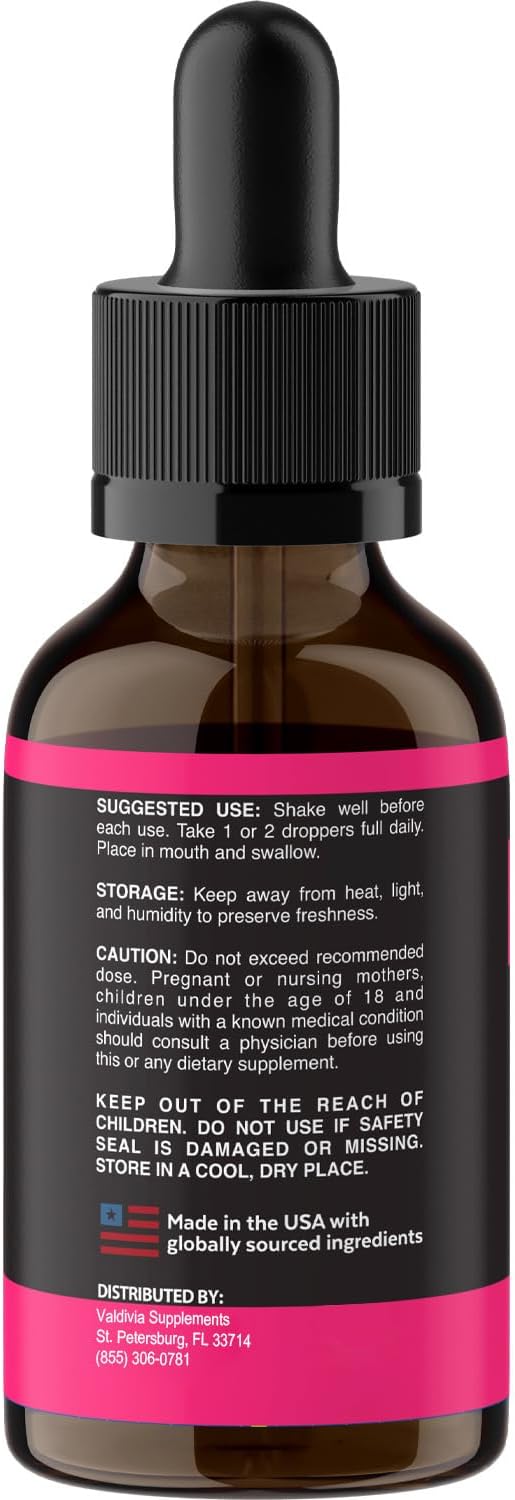 Libid Intense Drops - Official LibidIntense Advanced Liquid Supplement Drop Premium Formula - Maximum Strength, All Natural Vitamins Support for Overall Health & Wellness - 1 Bottle for 1 Month