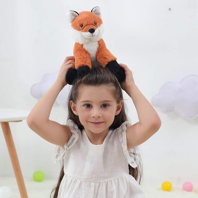 Apricot Lamb Toys Plush Fox Stuffed Animal Soft Cuddly Perfect for Girls Boys Yellow Fox
