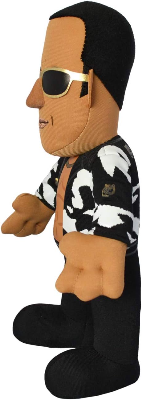 WWE Old School The Rock 10" Plush Figure - A Wrestling Legend for Play or Display