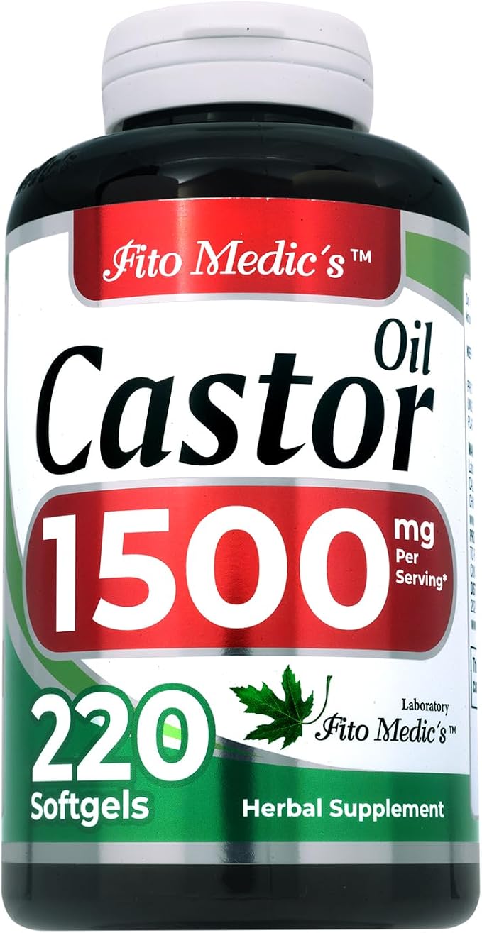 FITO MEDIC'S Lab | Castor Oil Pills |220 softgels | Castor Oil softgels | Concentrate Extract