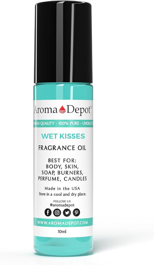 Wet Kisses Type 10 ml Fragrance Oil I Perfume I Skin Oil I Scented Oil. DIY Projects Such as Candles, Bath Bombs, Body Butters, Creams and lotions. Works for Diffuser, Burners, or Warmers.