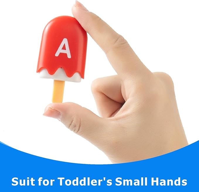 52 Pcs ABC Pops - Alphabet Learning Toys, Preschool Educational Toys for Classroom Fun and Engaging Alphabet Matching Game