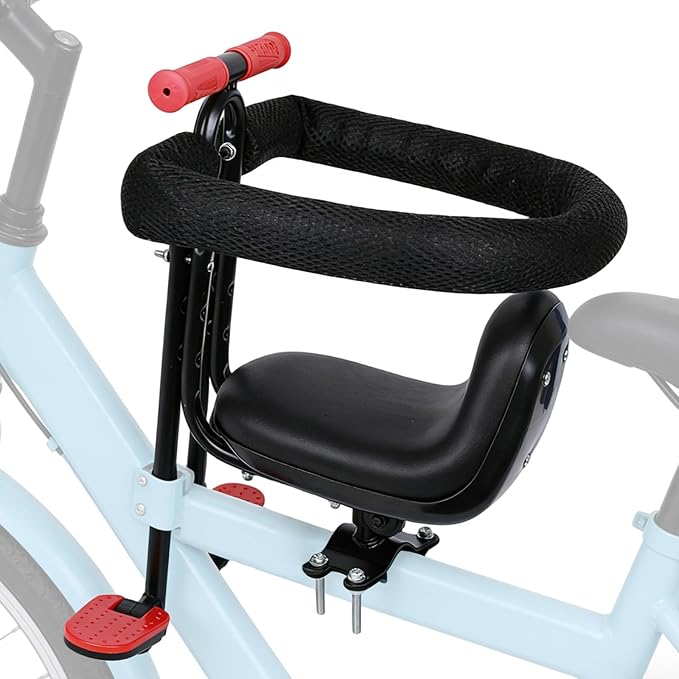 Brobear Kid's Bike seat Front Child Carrier Bike Chair for Bicycle Kids seat for Children Accompanying Children's Growth While Ensuring Safety 2~4 Years,Weight 55 lbs