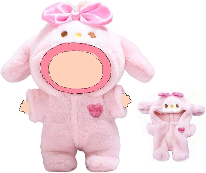 2025 New Doll Clothes Set, Clothes Set Outfit for Dolls, Adorable Doll Clothing, Keychain Accessories for Dolls, (NO Doll)(Pink)