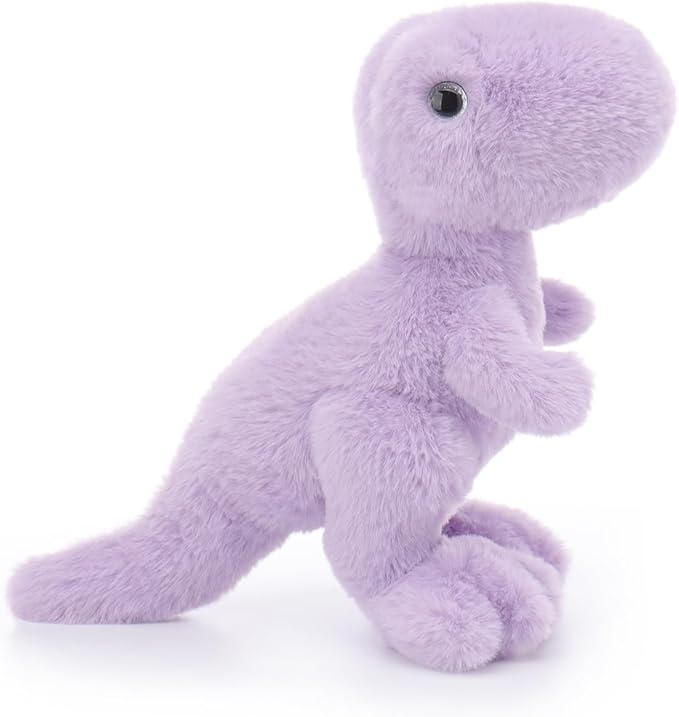 Apricot Lamb Purple Dinosaur Stuffed Animals for Kids, Soft Cute Plush Toys for Baby Girl and Boy, 10 Inches