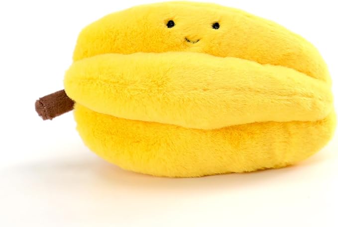 RECUR Carambola Fruit Stuffed Animals Toy,Soft Fruit Plush,Cute Plushie 7 Inches,Adorable Gift for All Ages