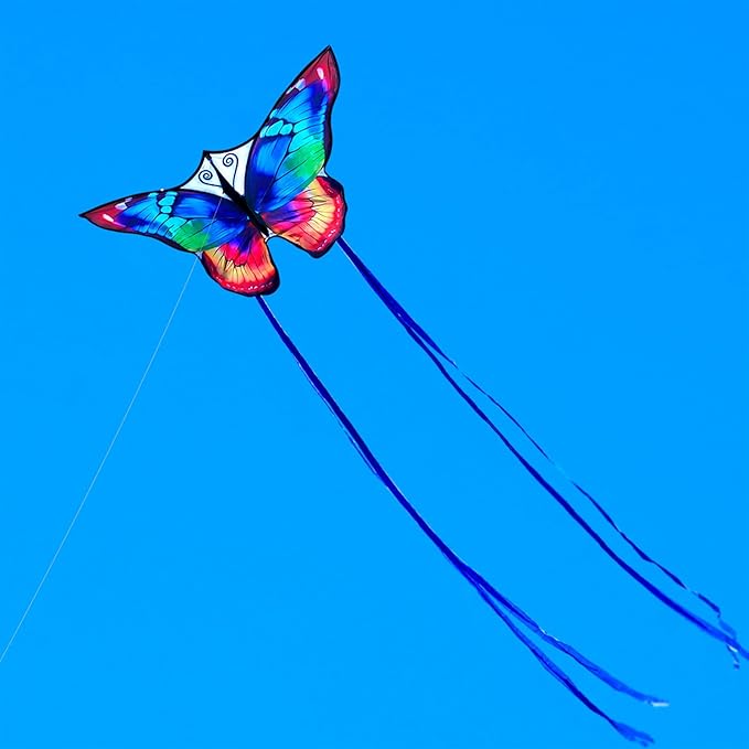 Beautiful Butterfly Kites for Kids & Adults Easy to Fly，Kites for Beach Trip Park Family Outdoor Games and Activities (Sparkling Butterfly)