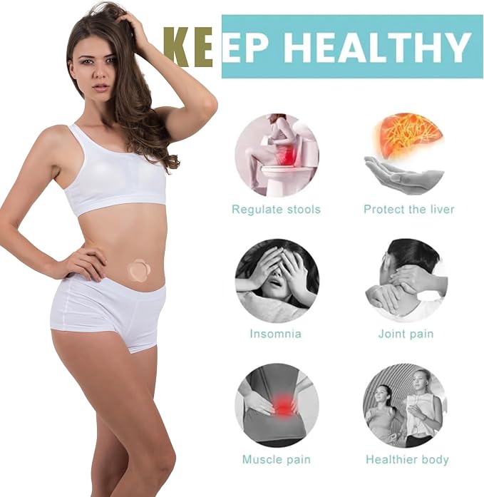 120PCS Disposable Castor Oil Belly Button Patch– Oil-Free, Self-Adhesive Cotton Core Wrap for Neck, Shoulders & Knees, No Wash, Anti-Seepage (White Square)