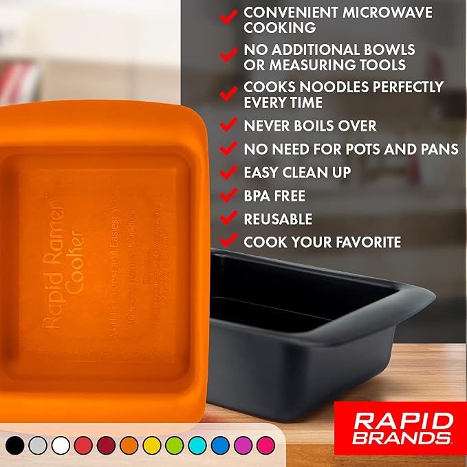 Rapid Ramen Cooker | Microwavable Cookware for Instant Ramen | BPA Free and Dishwasher Safe | Perfect for Dorm, Small Kitchen or Office | Teal