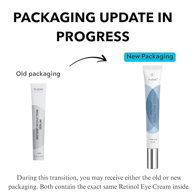 Retinol Eye Cream, Retinol and Peptides for Instant Firming Eye Serum | Fast Absorbing, Correction for Puffy Eye Bags Fine Lines Dark Circles Wrinkles – Anti-Aging Wrinkle Remover