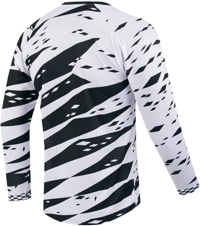 Youth Dirt Bike Jersey, Kids Mountain Bicycle Shirt Long Sleeve Powersports Children Downhill Jerseys for Big Kids