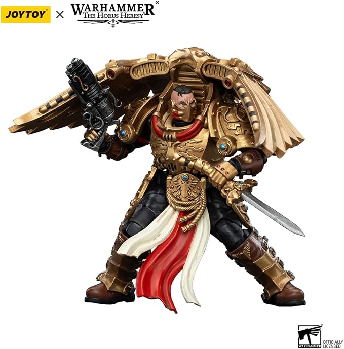 JOYTOY Warhammer The Horus Heresy Legio Custodes Custodian Venatari Squad Venatari with Kenetic Destroyer 1, 1:18 Scale 5.4in Action Figure Mecha Joy Toy Collection Model