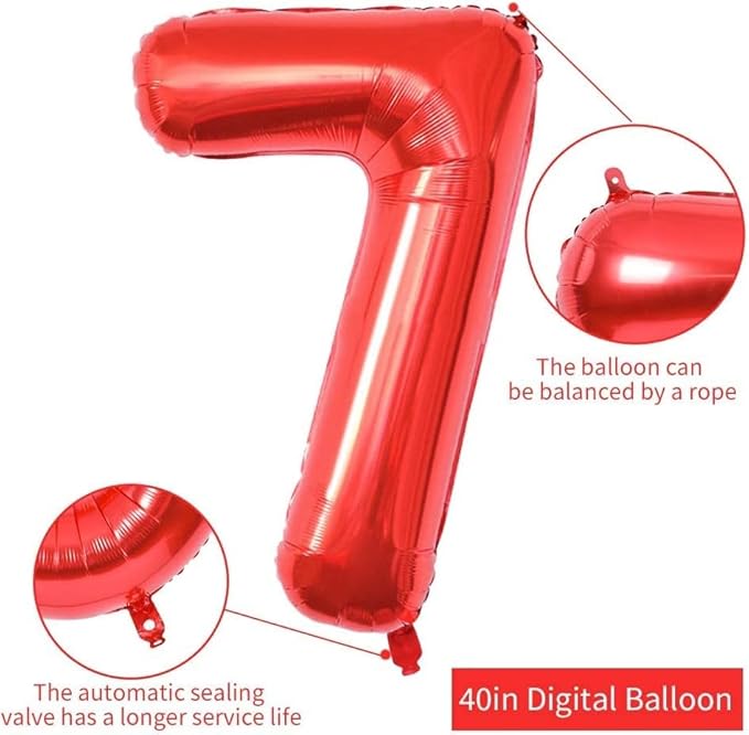 TONIFUL 40 Inch Large Red Number 70 Balloons Giant Digital 70 Helium Balloons, Foil Mylar Big Number Balloons for 70th Birthday Party 70th niversary Supplies Decorations