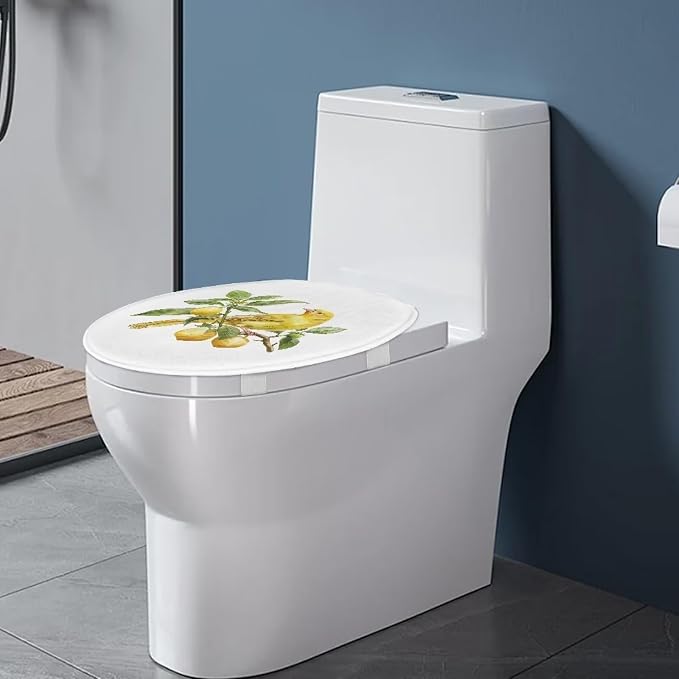 Hummingbird Toilet Seat Cover, Flannel Soft Bathroom Accessories Toilet Lid Cover, Machine Washable Reusable Toilet Seat Cover