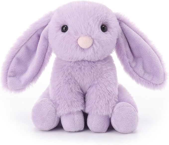 Apricot Lamb Purple Bunny Stuffed Animals for Kids, Soft Cute Plush Toys for Baby Girl and Boy, 6 Inches