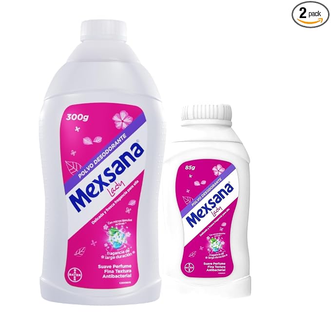 Mexsana Lady Foot Powder, Soft Floral Scent, 300gr + 85gr Combo Pack (385gr)