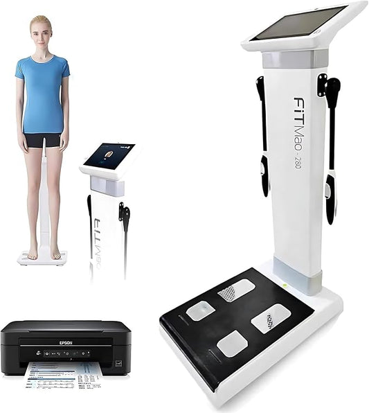 10.1 Inch HD Touch Bioimpedance Analysis Machine, Height Test Body CompositionWeight Management Fat Analyzer, Support Multiple Languages can Be Customized