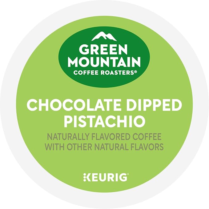 Green Mountain Coffee Roasters Chocolate Dipped Pistachio, Single-Serve Keurig K-Cup Pods, 6 Boxes of 10 (60 Count Total)