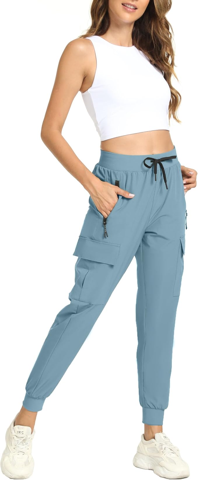 Women's Joggers Cargo Pants Lightweight Quick Dry Hiking Running Pants for Athletic Casual & Outdoor