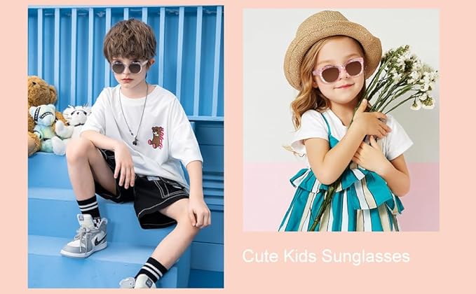 KENBO Kids Sunglasses for Girls UV Protection Toddler Sunglasses