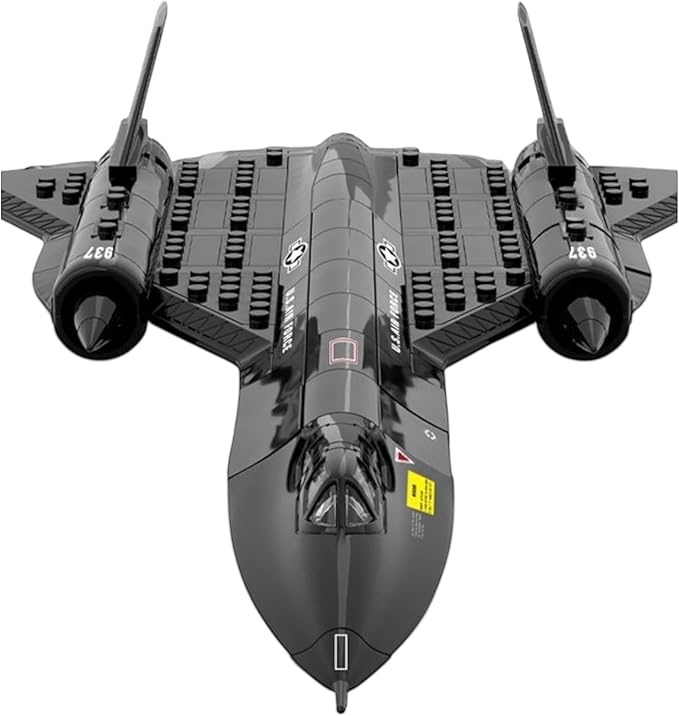 General Jim's SR-71 Blackbird Building Set – 183-Piece Military Model for Aviation Enthusiasts, 17.2" Display, Compatible with Major Brands, Authentic Decals, Perfect for Teen & Adult Collectors