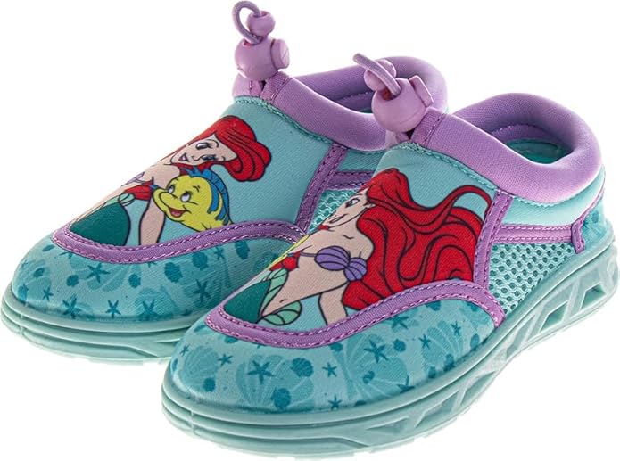 Girls Character Water Shoes Frozen Minnie Mouse Paw Patrol Moana Sesame Street & Little Mermaid Slip-On Aqua Socks Quick Dry Beach Pool Shoes Sizes: 3-4 Infant 5-10 Toddler 11-12 Little Kid
