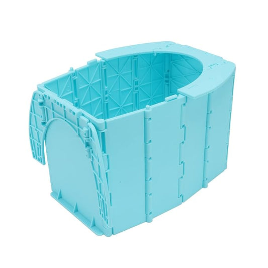 Emergency Potty, Kids Portable Toilet Stool Foldable ABS Potty Training Toilet Travel Potty Chair with 1 Roll Garbage Bag for Outdoor, Travel Potties