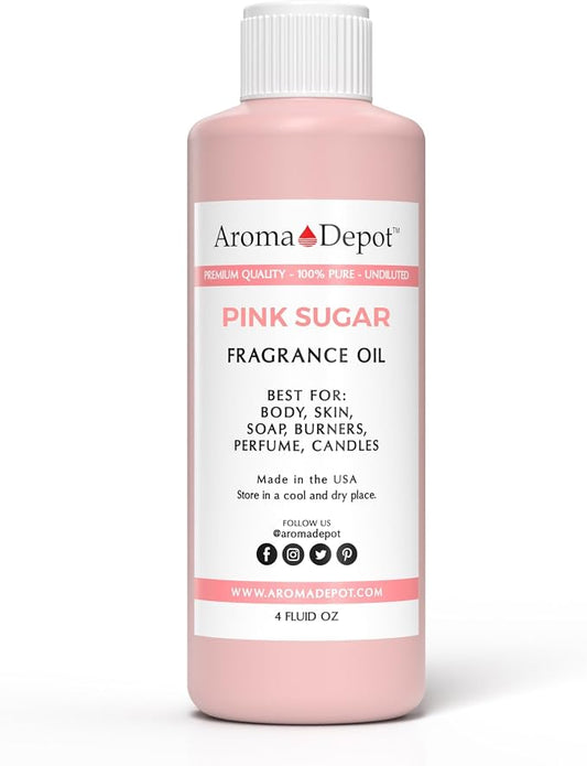 Aroma Depot Pink Sugar 4 oz. Perfume I Skin Oil I Our Interpretation, Premium Quality I Uncut I Fragrance Oil I Scented Oil I Add Aroma to Your DIY Projects I Skin Safe
