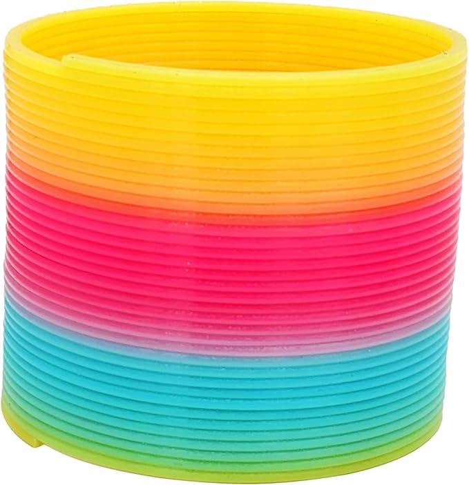 The Dreidel Company Plastic Multicolor Coil Spring, Goody Bag Fillers, Party Favor for Kids, 3" Inches (80mm) (480-Pack)