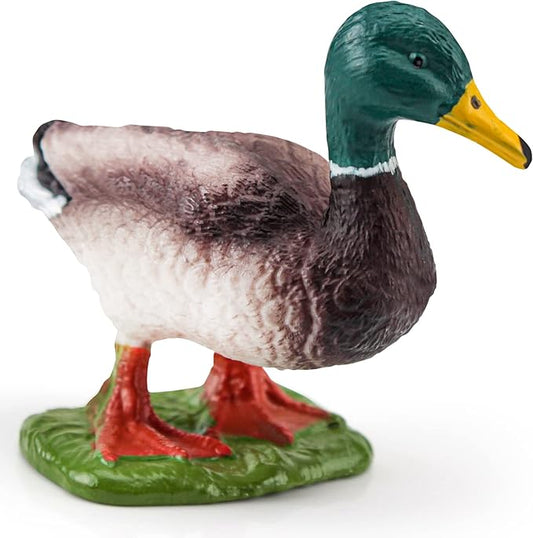 LC JoyCre Mallard Duck Figurines Plastic Duck Toy for Kids Farm Animal Figurines Toy for Toddlers Teaching Tools Educational Gift 3 4 5 6