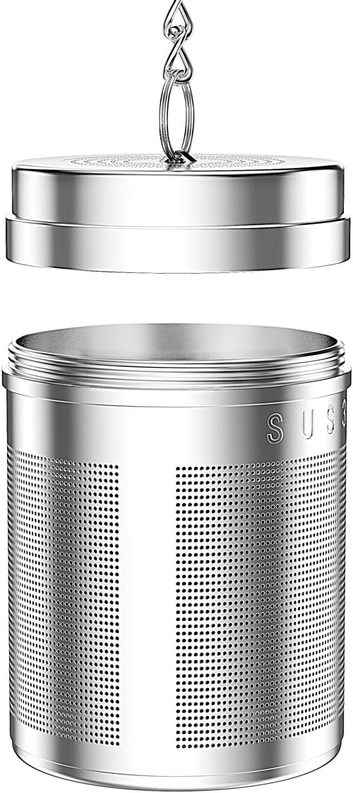 18/8 Stainless Steel Tea Infuser, Extra Fine Mesh Tea Infusers for Loose Tea, Tea Strainer Steeper Filter for Brew Tea, Spices & Seasonings (1)