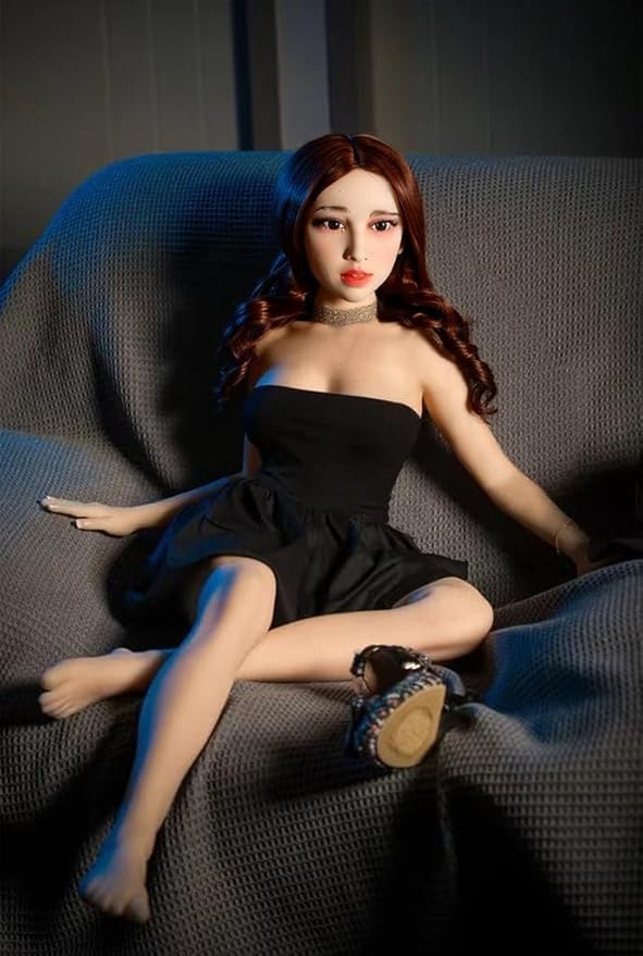 Seamless Female Action Figure, 58 inch TPE Anime Doll with Wig & Outfit, Large Poseable Collector Statue with Steel Skeleton for Display, Cosplay, Photography